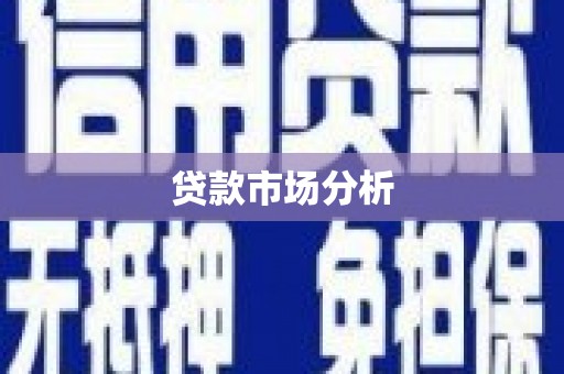 石狮贷款市场分析