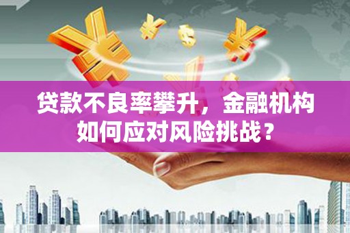 石狮贷款不良率攀升，金融机构如何应对风险挑战？