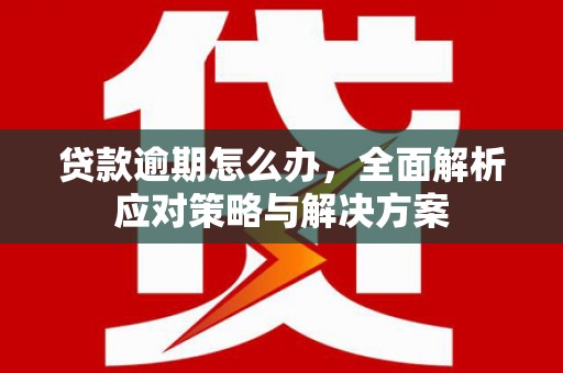 石狮贷款逾期怎么办，全面解析应对策略与解决方案